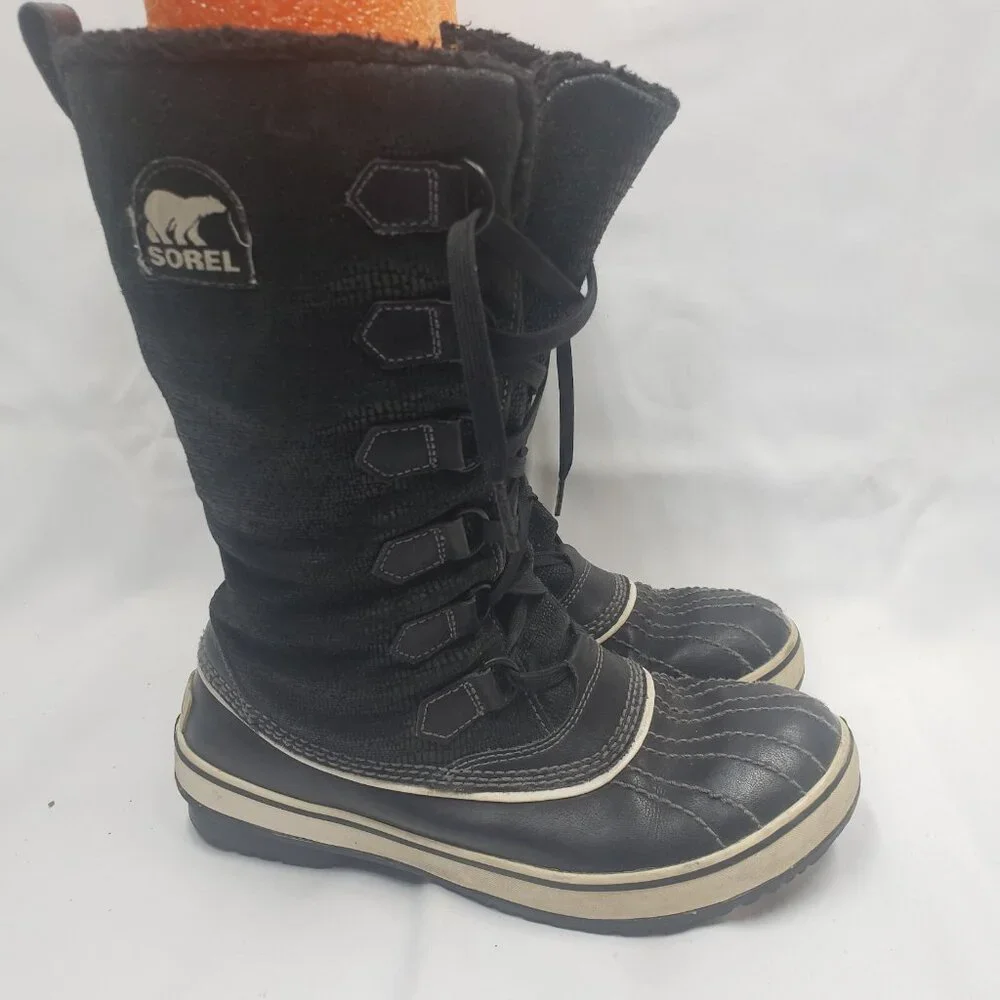 Sorel Tivoli Women's US Size 7.5 Black Waterproof High Winter Boots NL 1907-010 - Picture 4 of 16